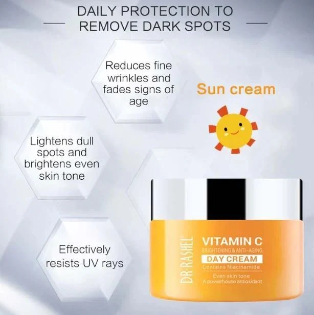 Dr Rashel Vitamin C Brightening & Anti Aging Day Cream DRL-1509 50G - Image 4