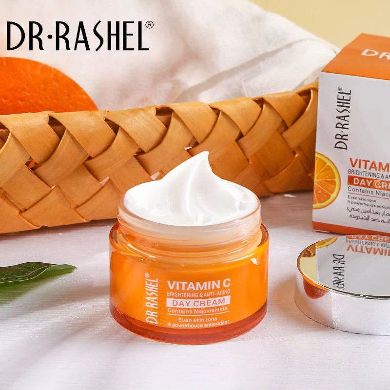 Dr Rashel Pack of 2 Vitamin C Brightening & Anti Aging Day And Night Cream - Image 6