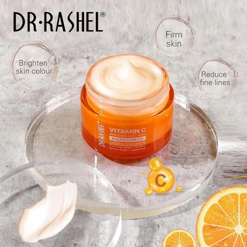 Dr Rashel Vitamin C Brightening & Anti Aging Night Cream DRL-1511 50G - Image 6