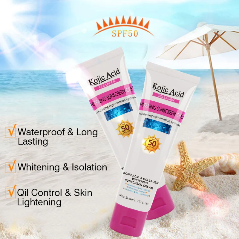 GUANJING Kojic Acid & Collagen SPF50+ PA+++ Sunscreen Cream - Image 5