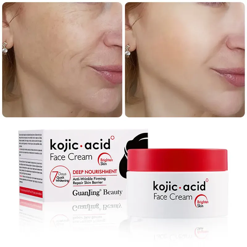 GUANJING Kojic Acid  Anti Wrinkle Face Cream - Brightening & Firming - 50ml - Image 4