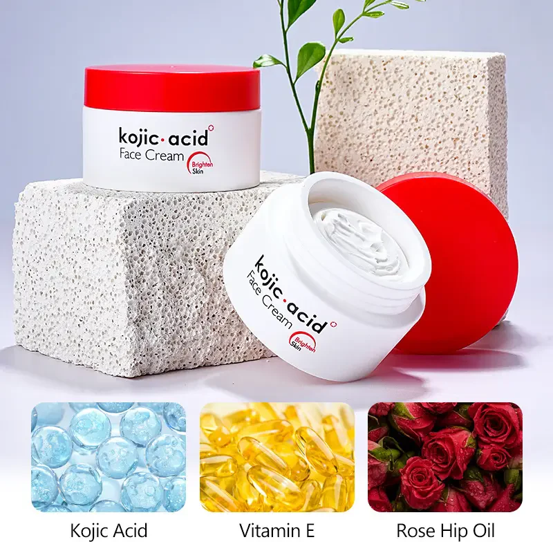 GUANJING Kojic Acid  Anti Wrinkle Face Cream - Brightening & Firming - 50ml - Image 5