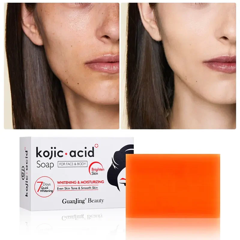 GUANJING Kojic Acid Brightening Soap – For Face & Body 120g - Image 4