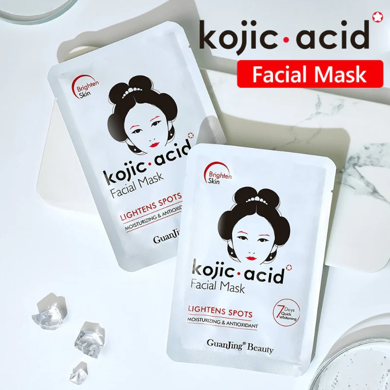 GUANJING Kojic Acid Brightening & Spot Lightening Face Sheet Mask 25ml - Image 2