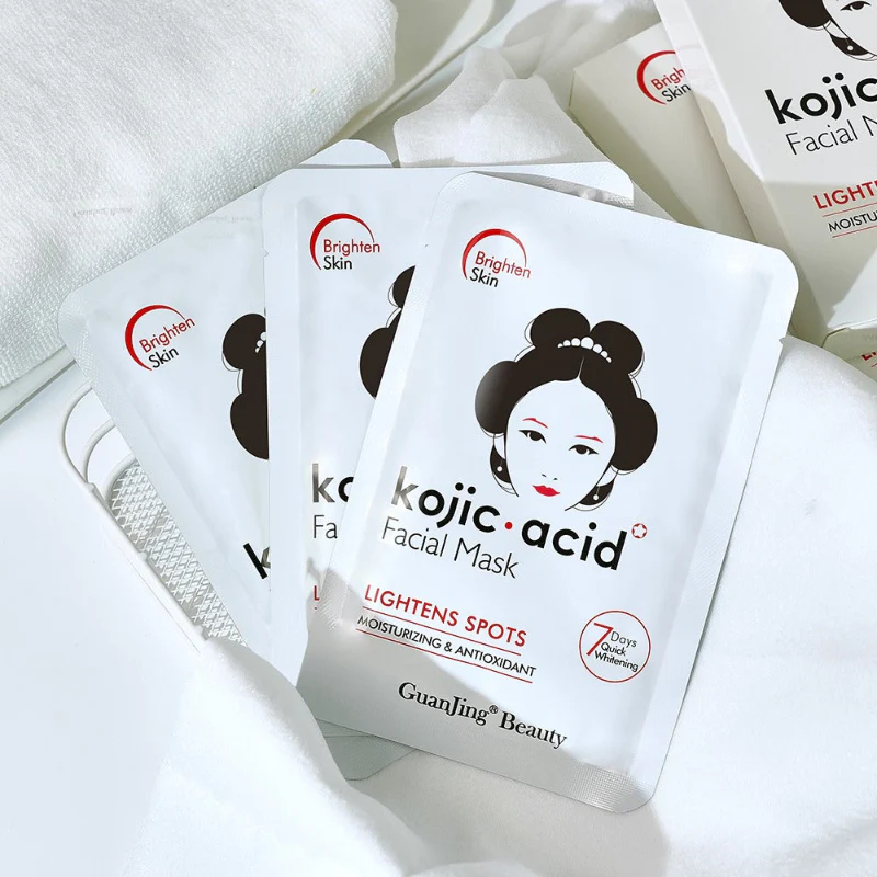 GUANJING Kojic Acid Brightening & Spot Lightening Face Sheet Mask 25ml - Image 5