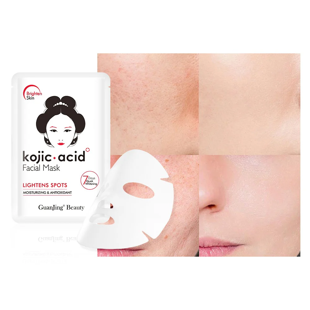 GUANJING Kojic Acid Brightening & Spot Lightening Face Sheet Mask 25ml - Image 6