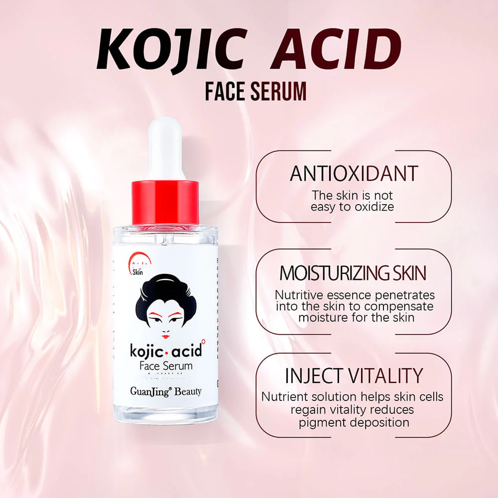 GUANJING Kojic Acid Serum - Anti-Wrinkle & Brightening Face Serum - 40ml - Image 3