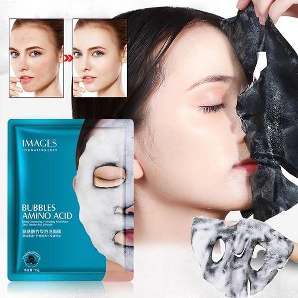 IMAGES Amino Acid Bamboo Charcoal Bubble Face Sheet Mask 25g - Image 5
