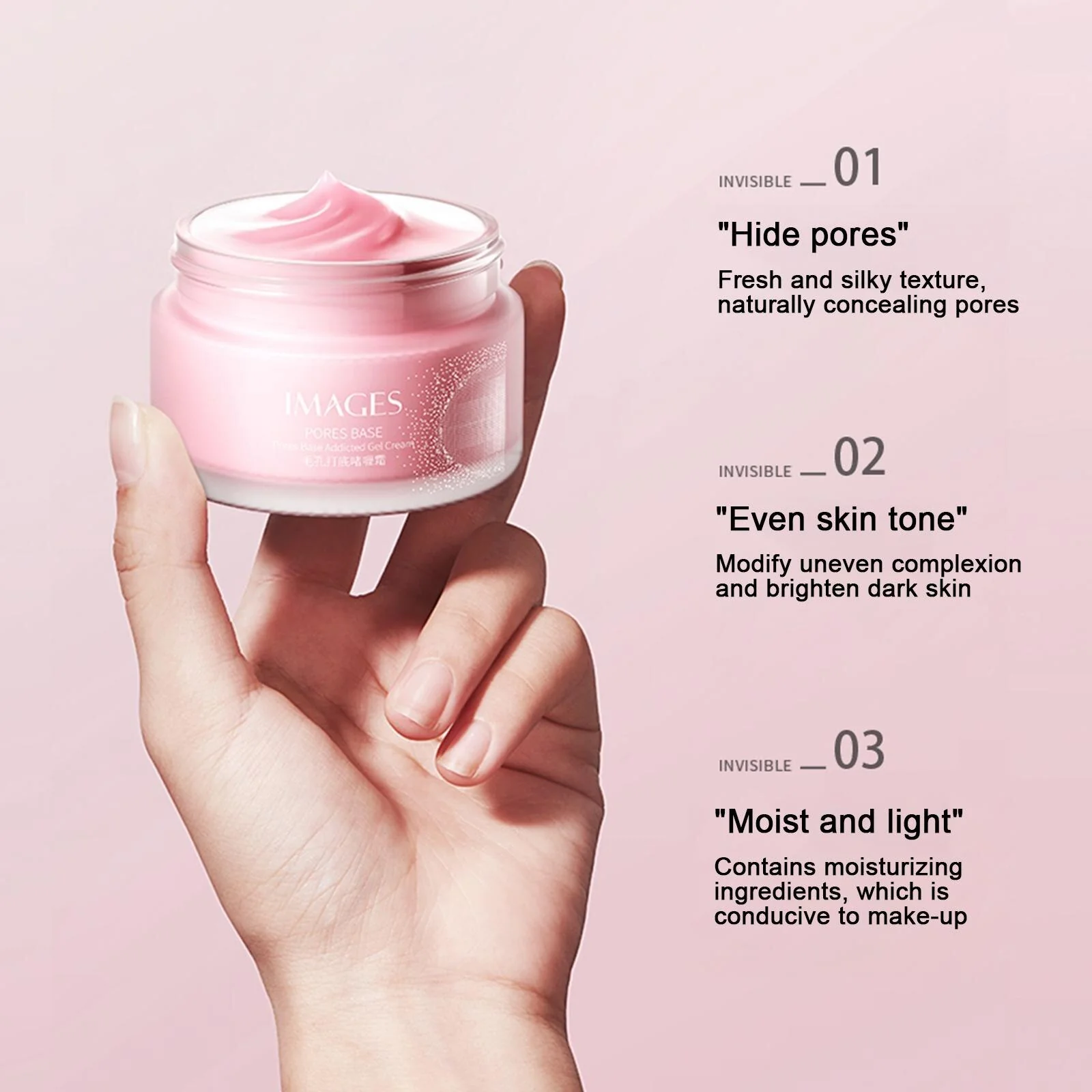 IMAGES Pores Base Primer Gel Cream 30gm - Image 3