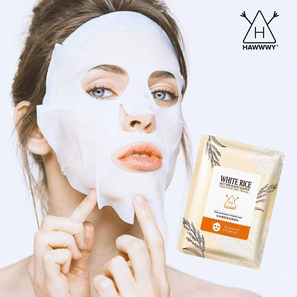 ROREC White Rice Nourishing & Moisturizing Face Sheet Mask 30g - Image 2