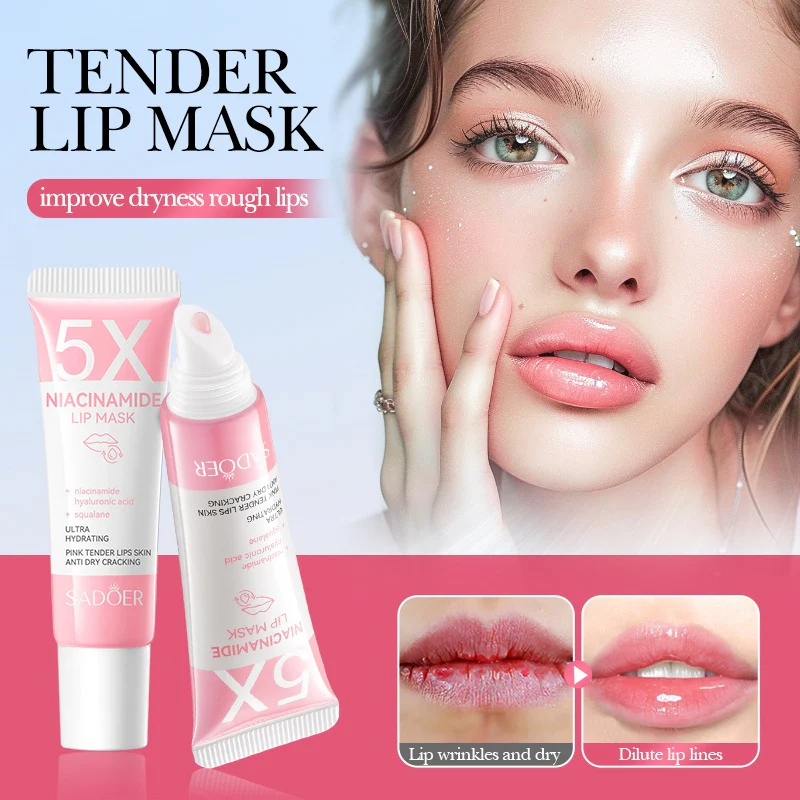 SADOER 5X Niacinamide Pink And Tender Lip Mask 10g - Image 4