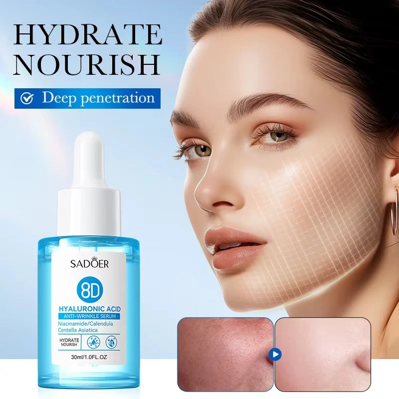 SADOER 8D Hyaluronic Acid Anti-Wrinkle Serum – 30ml - Image 3