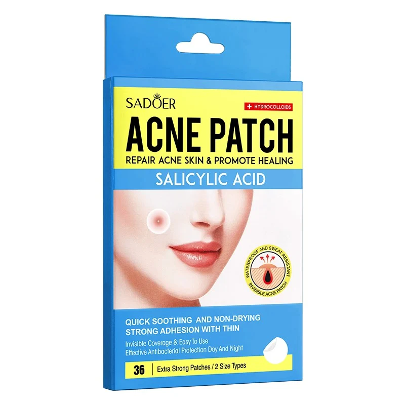 SADOER Acne Patch - Hydrocolloid & Star+Round - Invisible Protection - Image 2