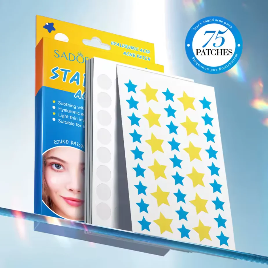 SADOER Acne Patch - Hydrocolloid & Star+Round - Invisible Protection - Image 3