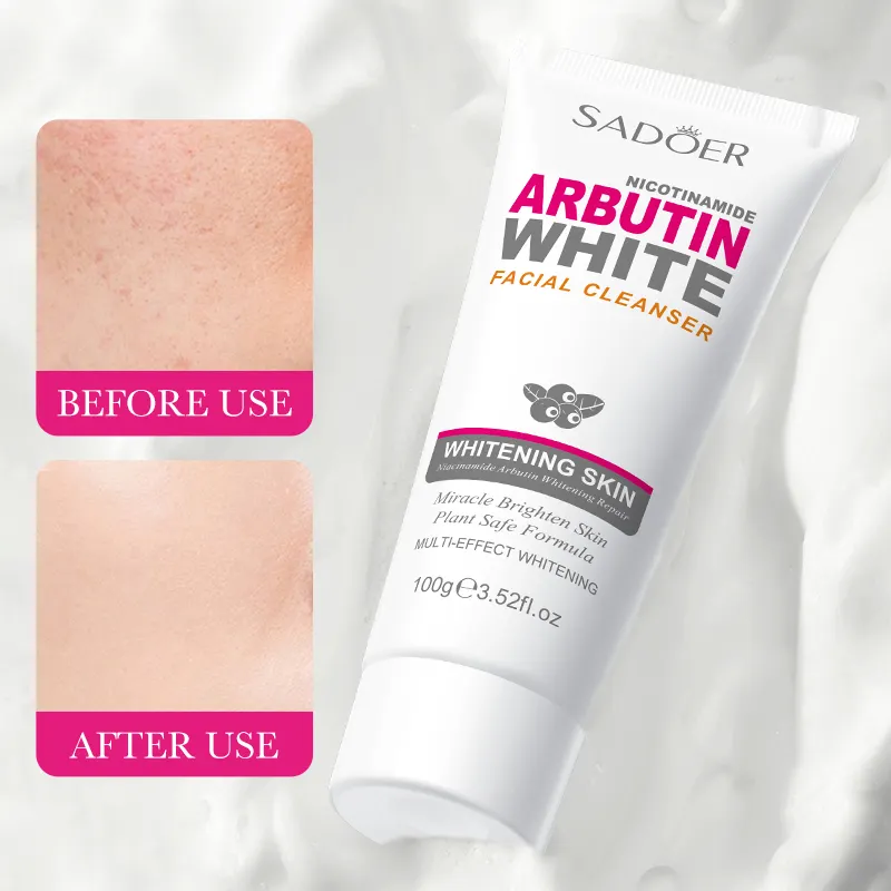 SADOER Arbutin Nicotinamide White Facial Cleanser - Image 5