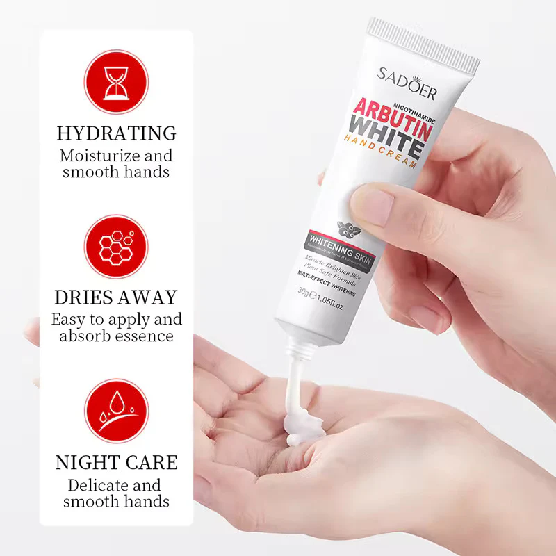Sadoer Nicotinamide Arbutin White Hand Cream 30g - Image 4