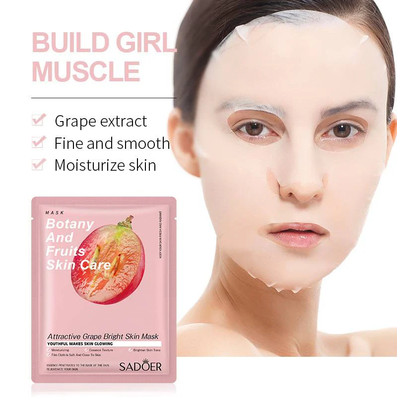 SADOER Botany And Fruits Grape Bright Skin Face Sheet Mask - Image 2