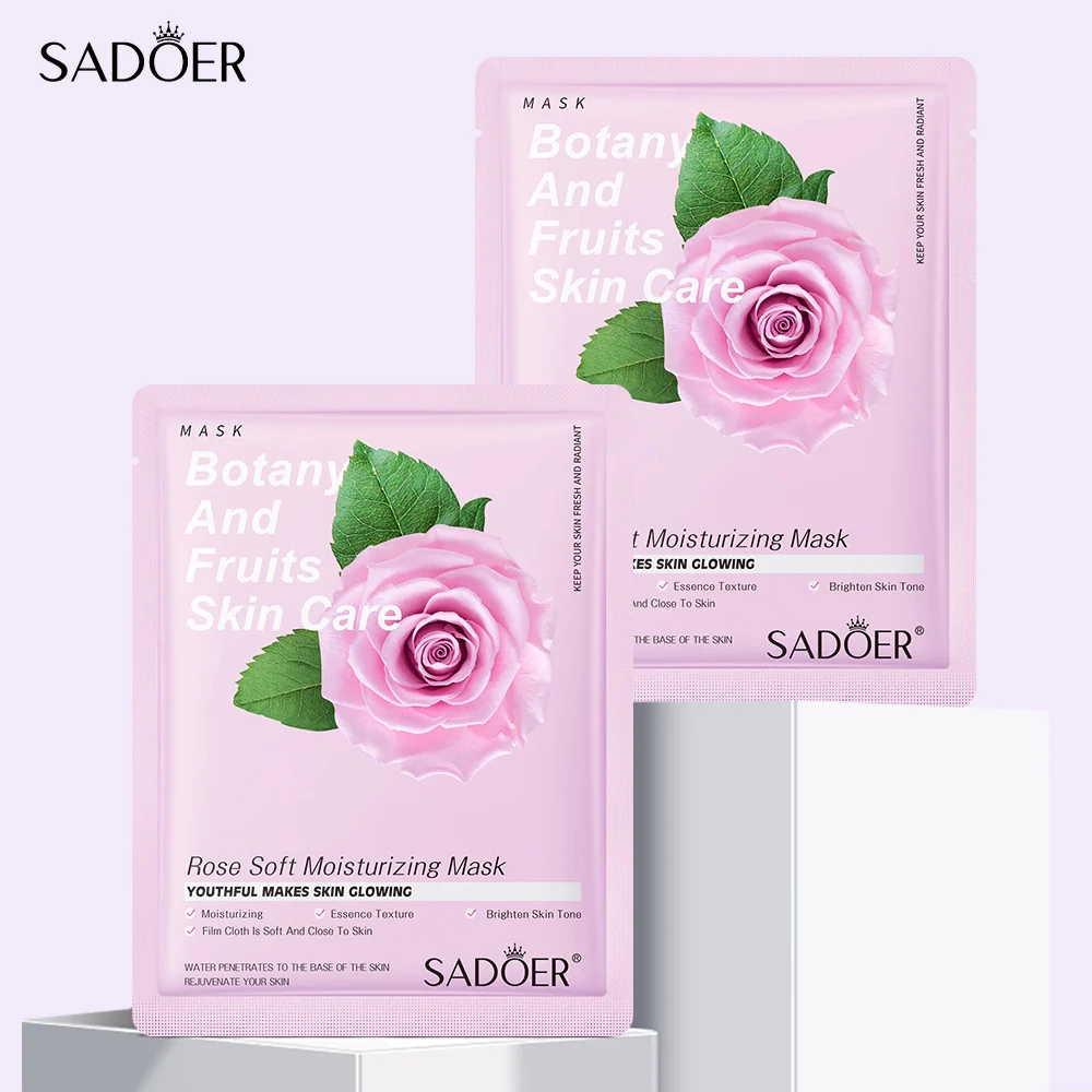 SADOER Botany And Fruits Rose Moisturizing Face Sheet Mask - Image 2