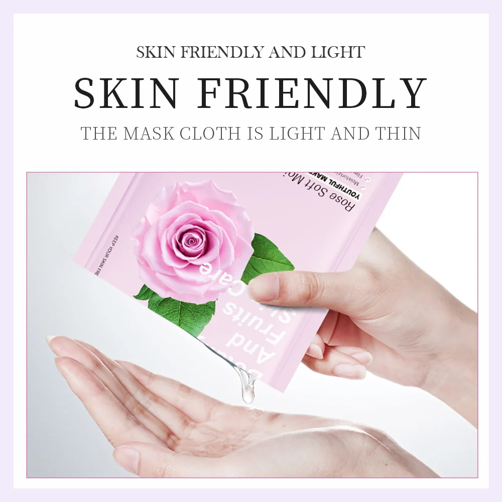 SADOER Botany And Fruits Rose Moisturizing Face Sheet Mask - Image 3