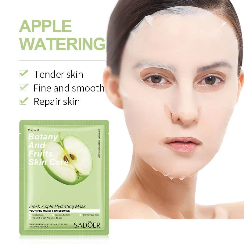 SADOER Botany And Fruits Fresh Apple Hydrating Face Sheet Mask - Image 2