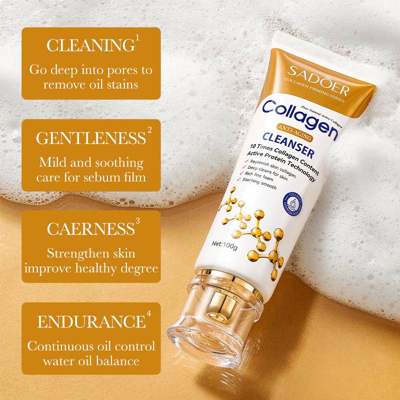 Sadoer Collagen Anti-Aging Face Cleanser 100g - Image 3