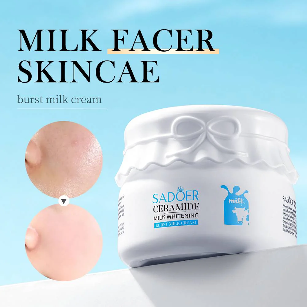 Sadoer Ceramide Whitening Burst Milk Moisturizing Face Cream 120g - Image 2