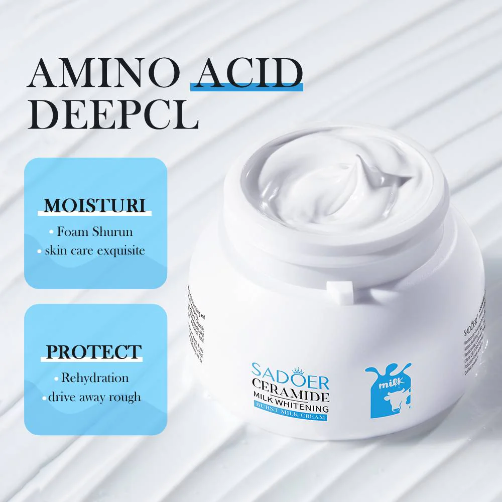 Sadoer Ceramide Whitening Burst Milk Moisturizing Face Cream 120g - Image 4