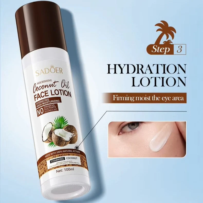 SADOER Coconut Oil 6-Piece Skincare Set | Complete Hydration & Nourishment - Image 10