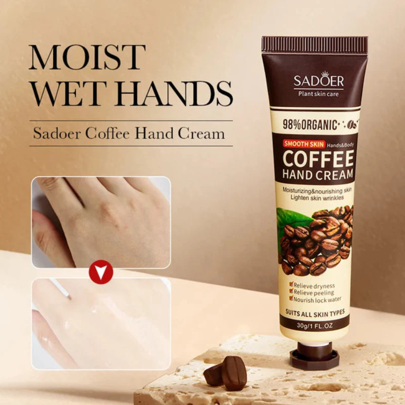 Sadoer Coffee Moisturizing Hand Cream 30g - Image 3