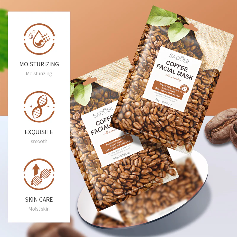 SADOER Coffee Moisturizing Face Sheet Mask 25ml - Image 3