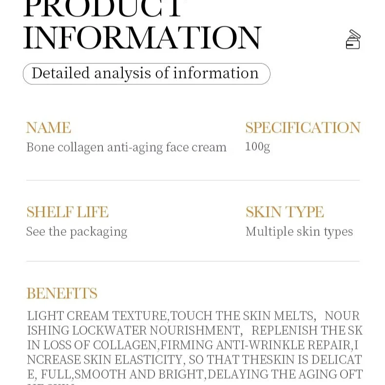 Sadoer Collagen Anti-Aging Brightening Face Cream 100g - Image 2