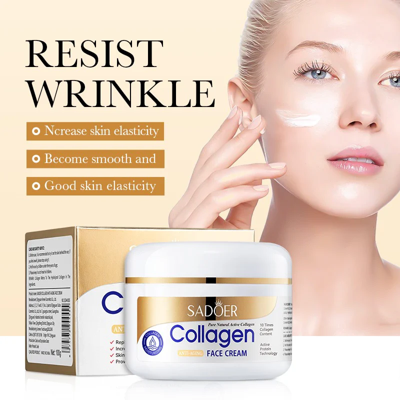 Sadoer Collagen Anti-Aging Brightening Face Cream 100g - Image 4