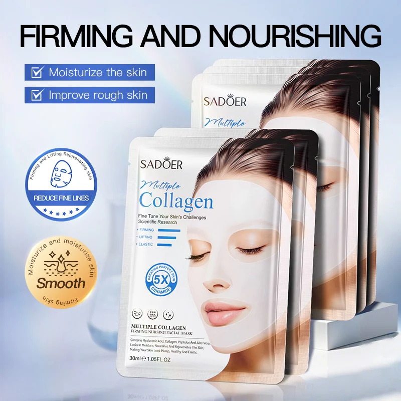 SADOER Multiple Collagen Firming Nursing Facial Sheet Mask 30ml - Image 2