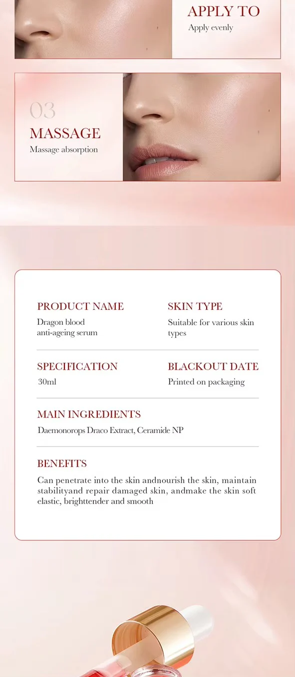 SADOER Dragon Blood Anti-Aging Serum  - Ceramide Repair Serum - 30ml - Image 6