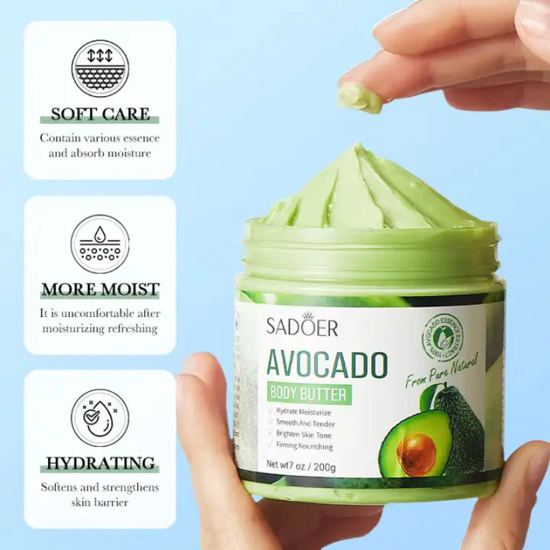SADOER Exfoliating Body Butter Cream – Nourishing & Moisturizing Body Lotion - Image 3