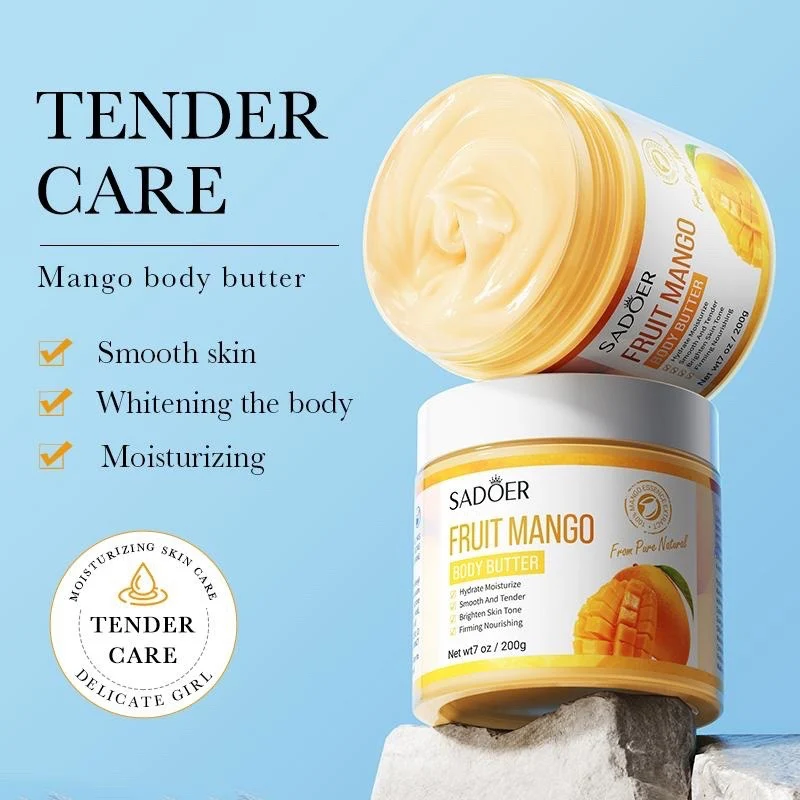 SADOER Exfoliating Body Butter Cream – Nourishing & Moisturizing Body Lotion - Image 5