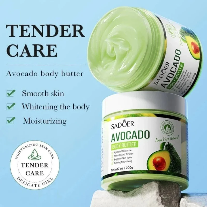 SADOER Exfoliating Body Butter Cream – Nourishing & Moisturizing Body Lotion - Image 6