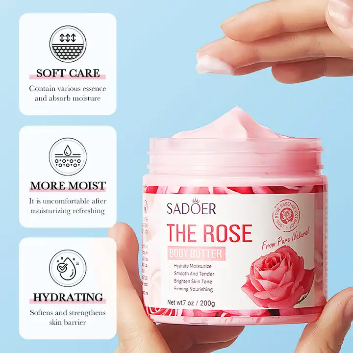 SADOER Exfoliating Body Butter Cream – Nourishing & Moisturizing Body Lotion - Image 8