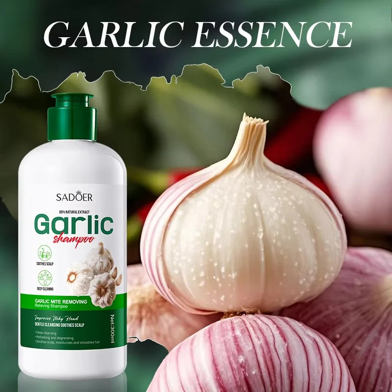 SADOER Garlic Mite Control Shampoo Scalp Relief - 300ml - Image 4