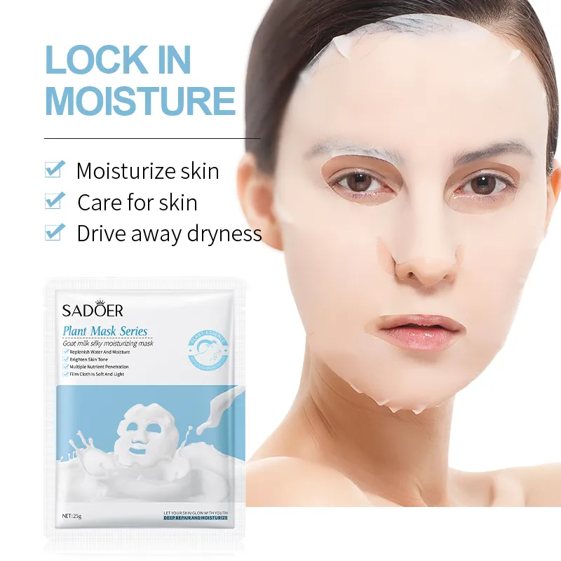 SADOER Goat Milk Silky Moisturizing Face Sheet Mask - Image 2