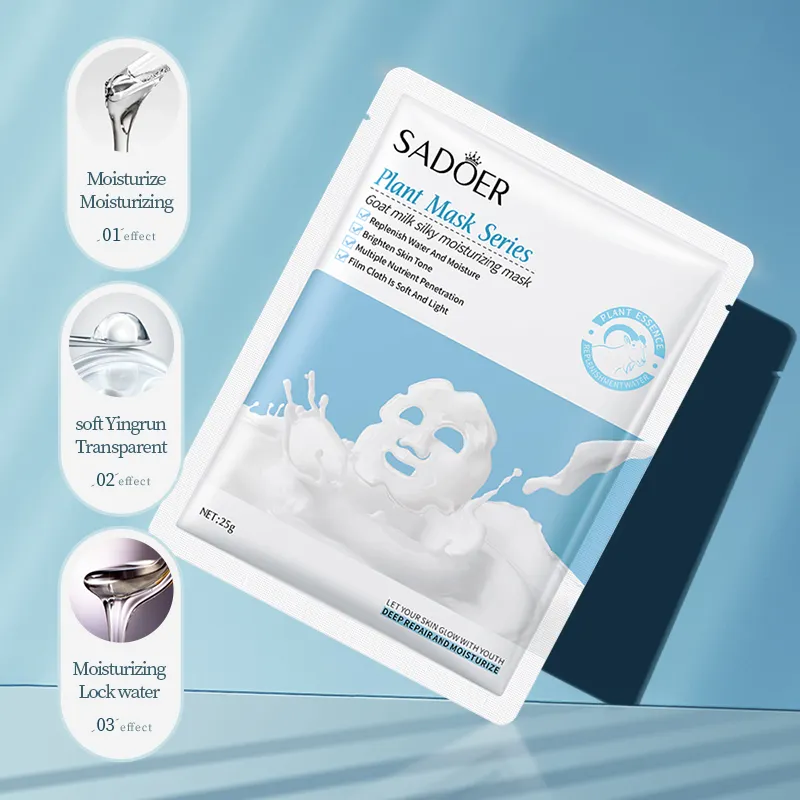 SADOER Goat Milk Silky Moisturizing Face Sheet Mask - Image 3