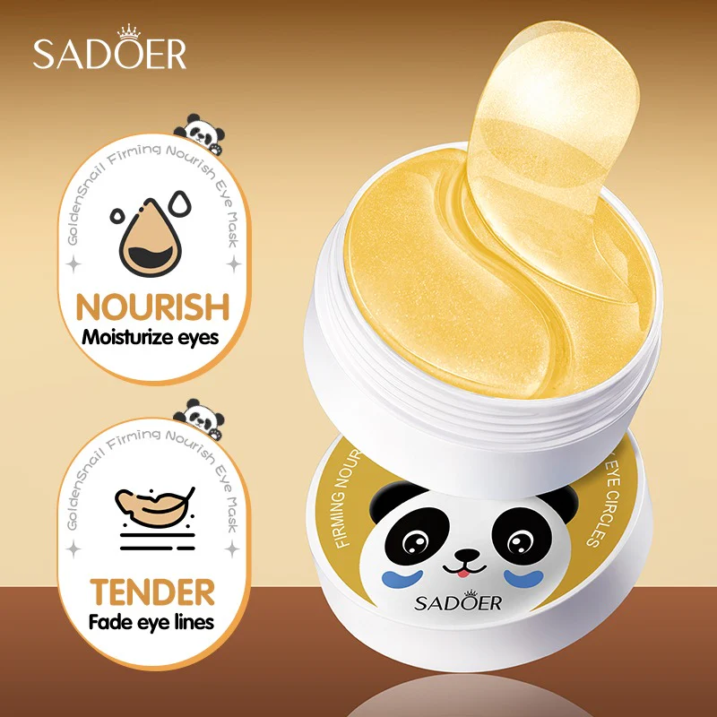 SADOER Golden Snail Firming Eye Mask - Anti-Wrinkle & Nourishing Eye Treatment - 30 Pairs - Image 3