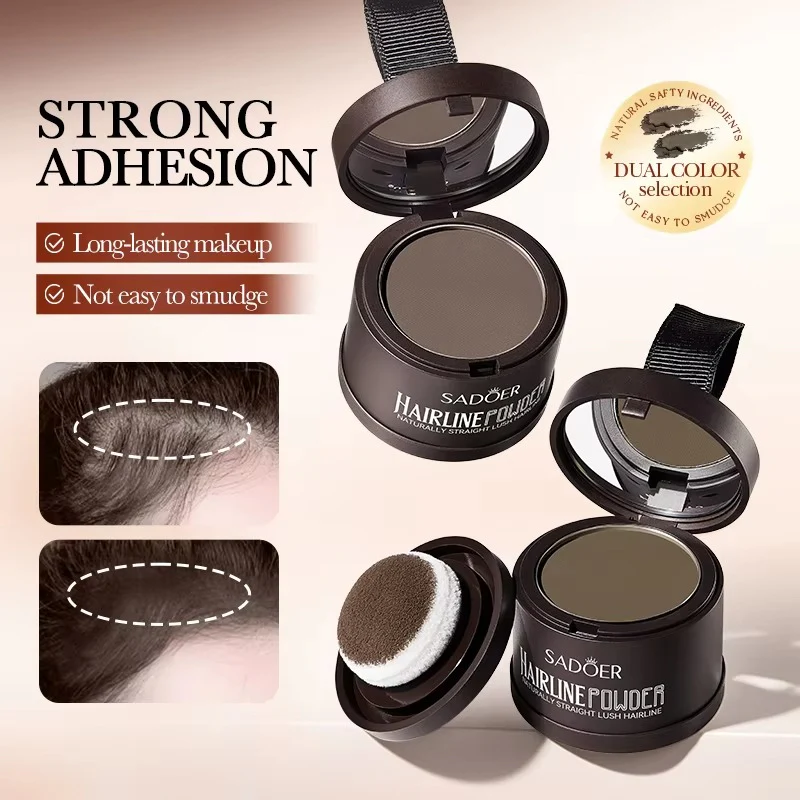 SADOER Hairline Powder - Natural Hair Color & Coverage - Coffee Brown - 4g - Image 4