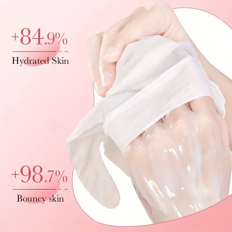 Sadoer Honey Peach Nicotinamide Moisturizing Hand Mask - Image 3