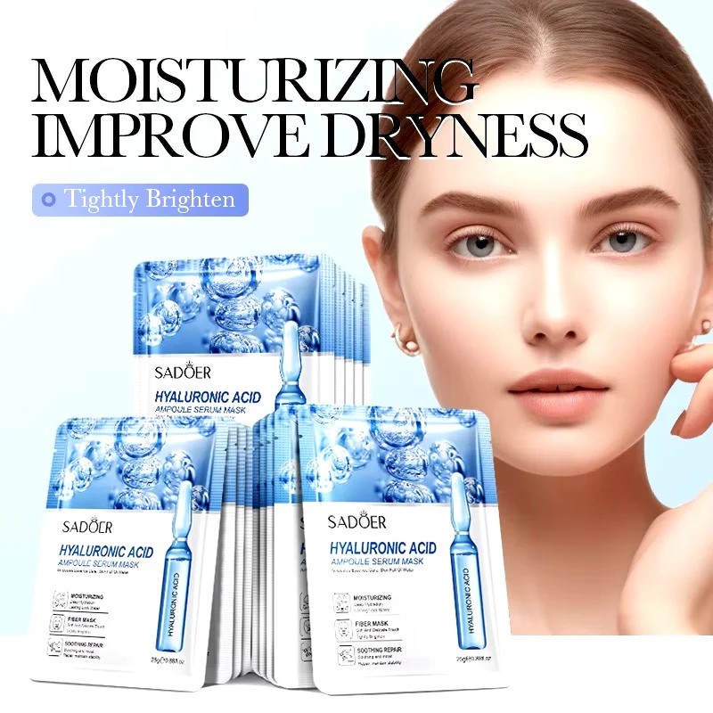 SADOER Hyaluronic Acid Ampoule Serum Facial Sheet Mask - Image 3