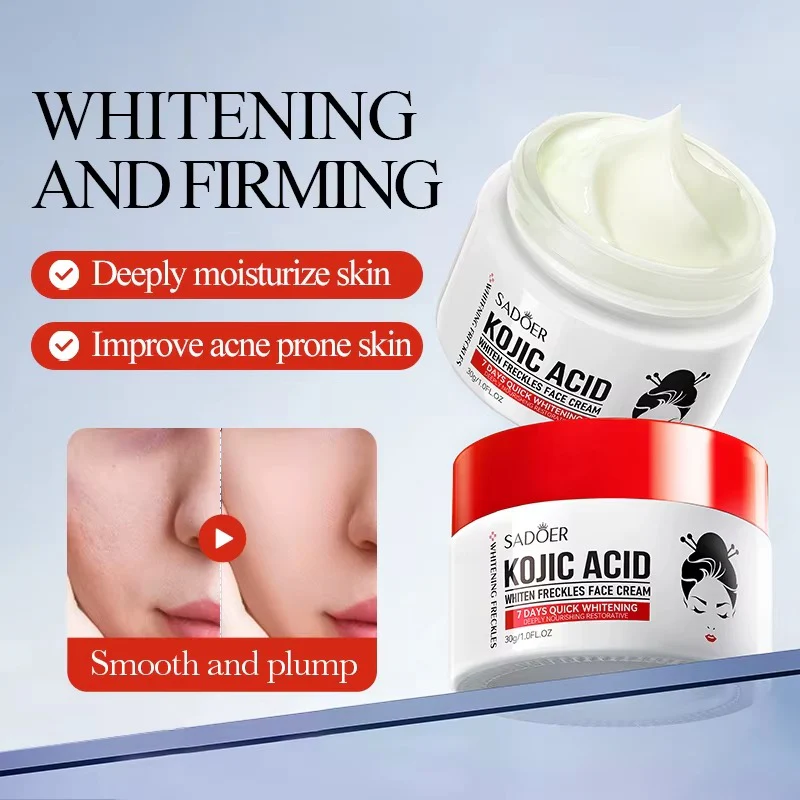 SADOER Kojic Acid Freckle Remover Whitening Face Cream 30g - Image 4