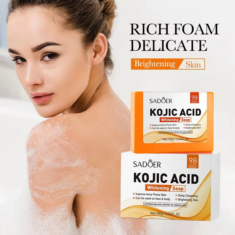 Sadoer Kojic Acid Brightening Soap - 100g - Image 4