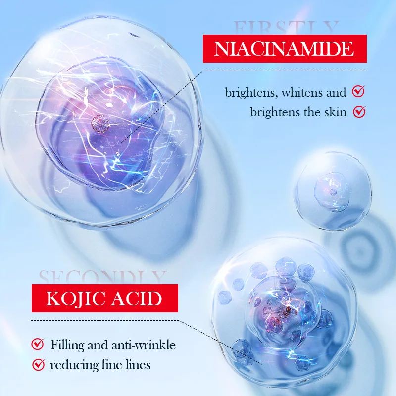 SADOER Kojic Acid Whitening Freckle Mask - Brightening & Acne Removal Sheet Mask - 30g - Image 3