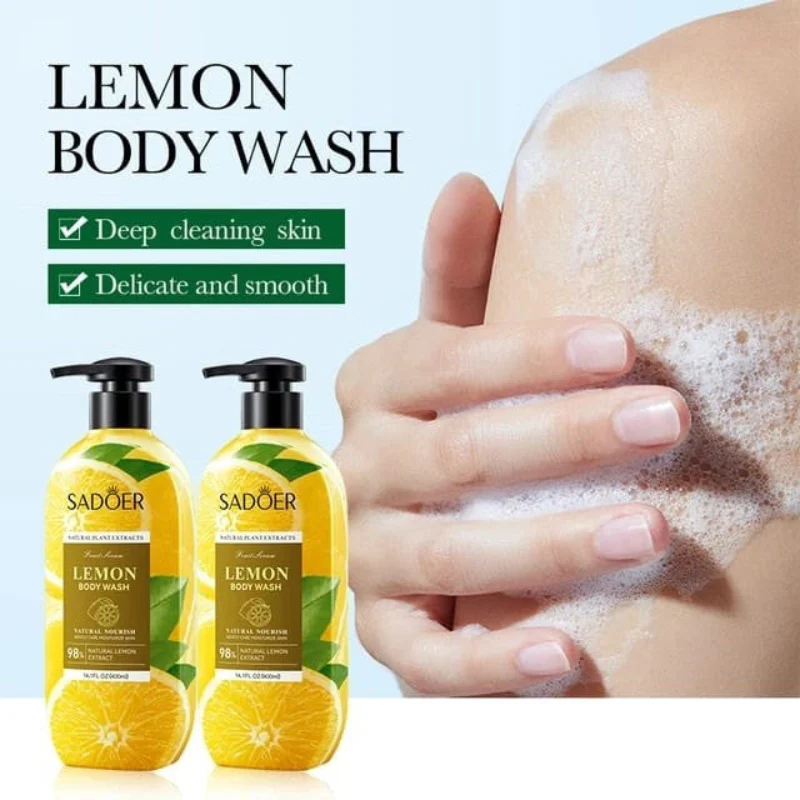 Sadoer Lemon Body Wash Natural Lemon Extracts 400ml - Image 3