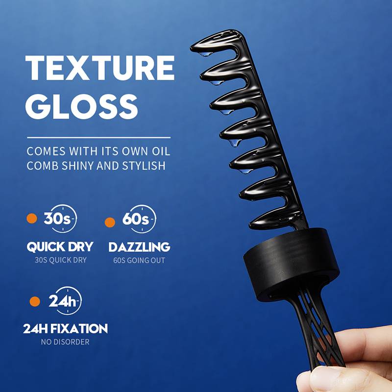 SADOER Cool Styling Oil Head Gel - Quick-Dry Men's Hair Styling Gel with Comb - 280ml - Image 5